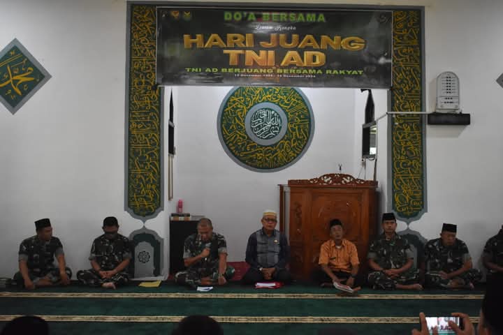 Korem 041/Gamas Menggelar Doa Bersama Dalam Rangka Hari Juang TNI AD